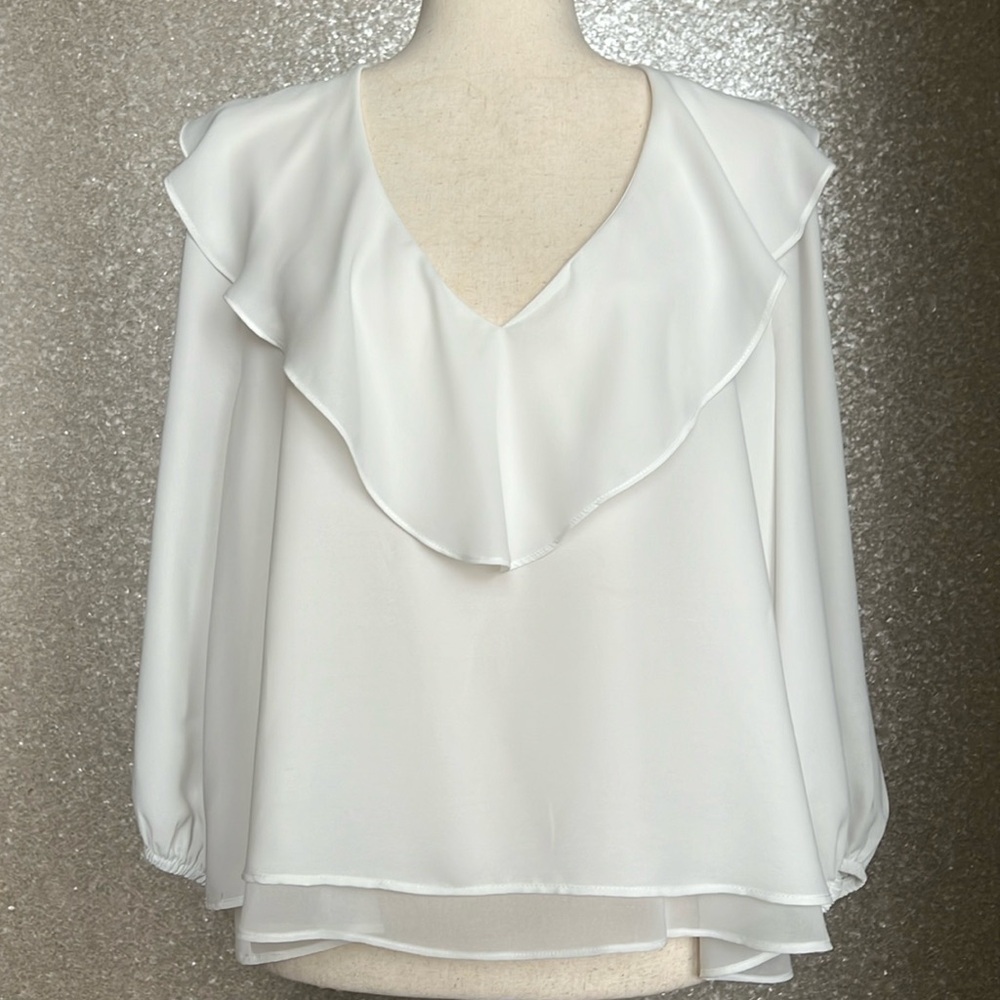 Zara white top, size medium